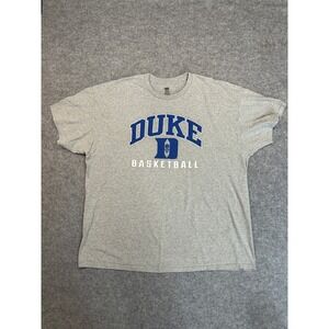 TRT Classics Duke Basketball T-Shirt Mens 2XL Gray Short Sleeve NCAA Blue Devils
